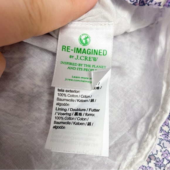 CrewCuts Sz. XS (4/5) Purple and White Floral Ruffle Top - Picture 7 of 8